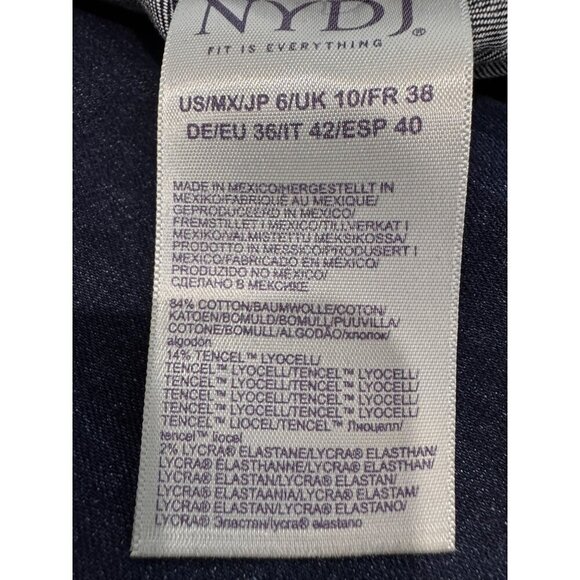 New NYDJ Women's Size 6 Pull-On Bailey Relaxed Straight Jeans - Picture 10 of 11